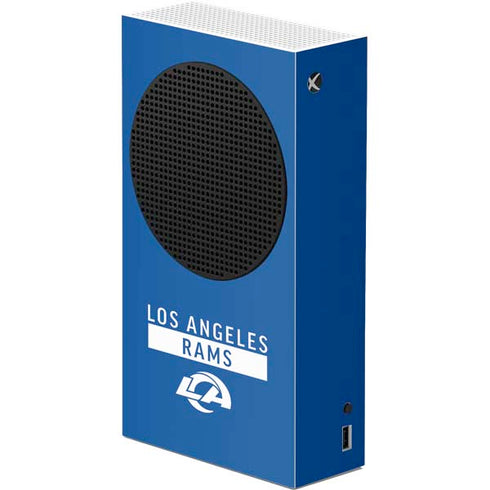 NFL Los Angeles Rams Blue Performance Series Xbox Series S Console Skin
